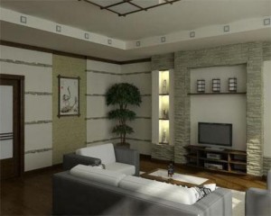 дизайн гостиной в японском стиле