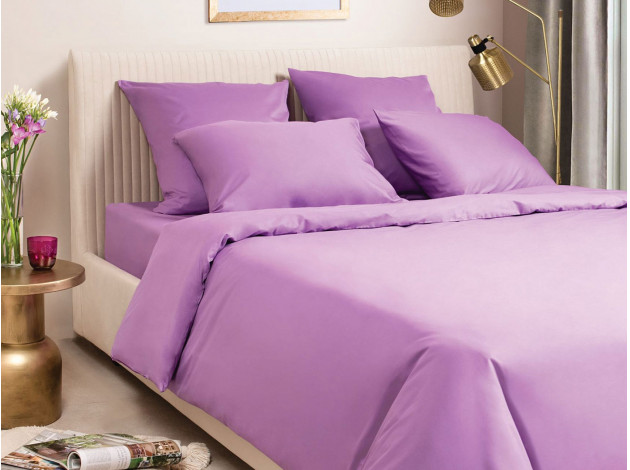 Комплект постельного белья КПБ Моноспейс сатин фиолетовый