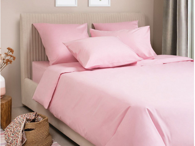Комплект постельного белья КПБ Моноспейс сатин светло-розовый