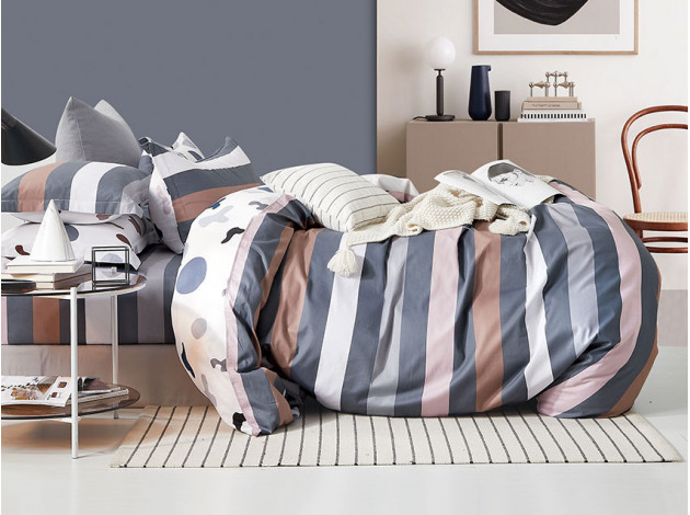 Комплект постельного белья КПБ, КПБ(05)-(119) Ткань: сатин Цвет:  серый