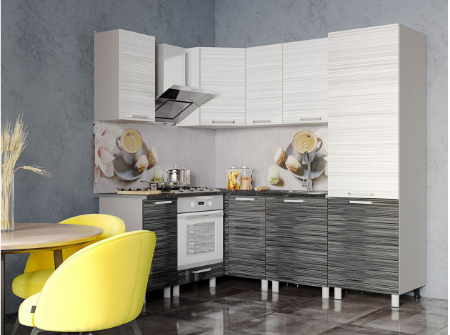 Угловой кухонный гарнитур Кухня Титан угловая 160 х 220 см