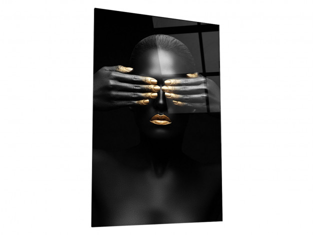 Картина Картина на стекле 40х60 "Золотая девушка 1". арт. WB-01-286-04