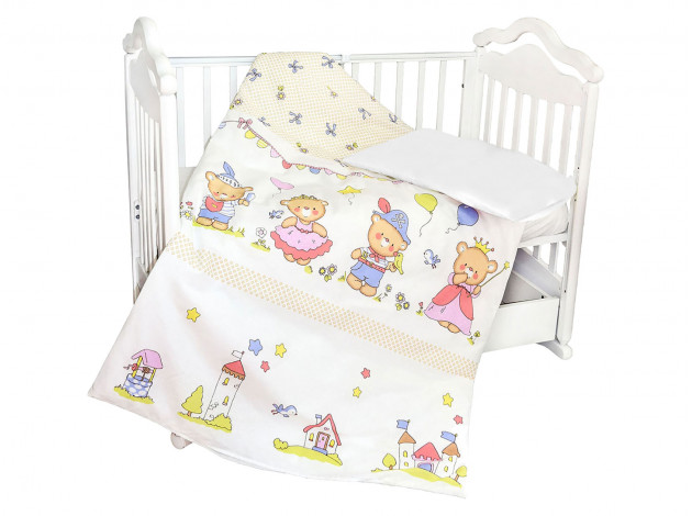 Комплект в кроватку Комплект детского постельного белья Рыцари и принцесски