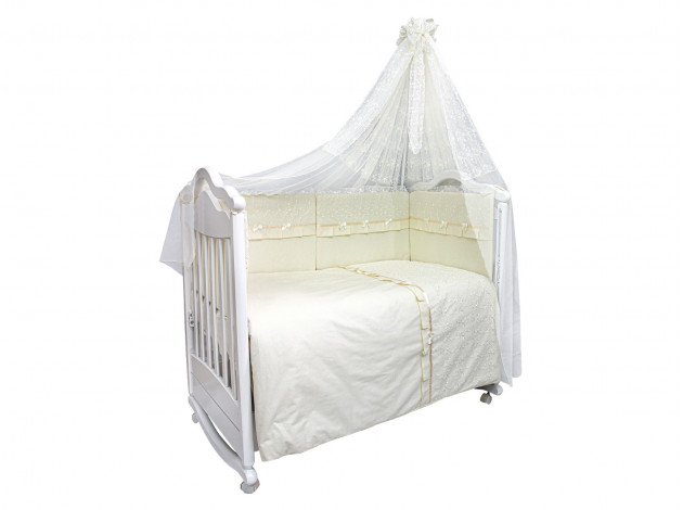 Комплект в кроватку Комплект детского постельного белья Стефания (стандарт) 1383 - беж