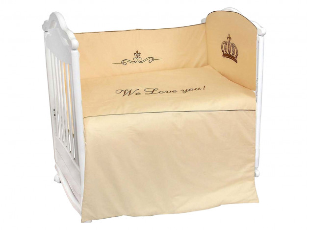 Комплект в кроватку Комплект детского постельного белья Сонное царство (стандарт) 1373/6-беж