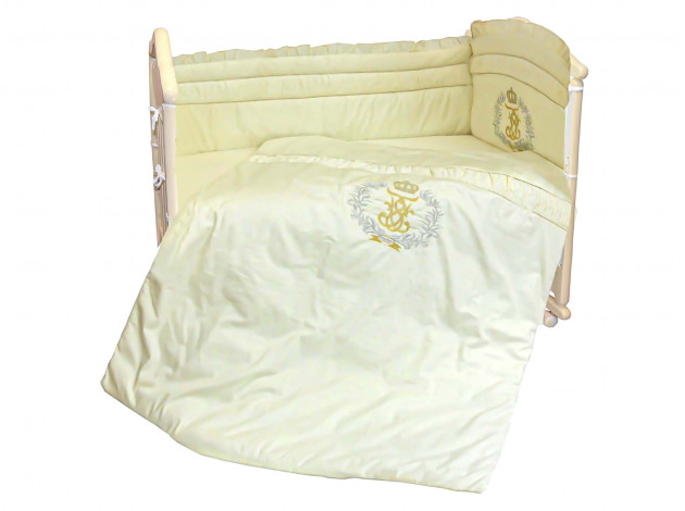 Комплект в кроватку Комплект детского постельного белья Королевский (стандарт) 1523/6- беж