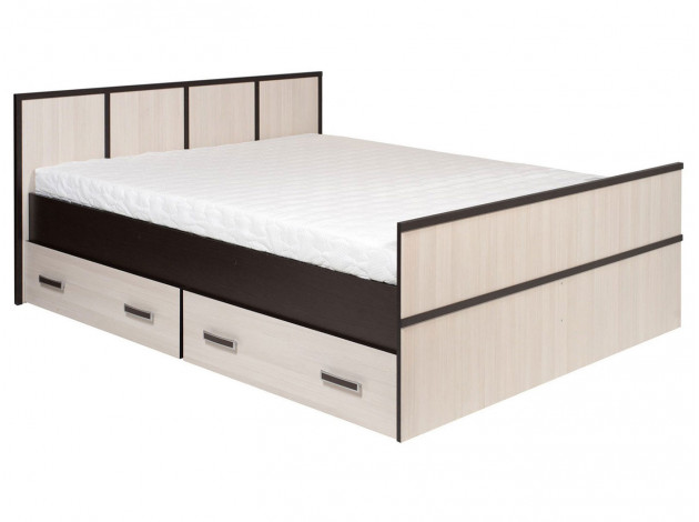 Двуспальная кровать с ящиками Кровать Сакура