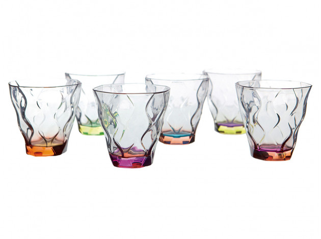 Набор стаканов Набор стаканов для виски RCR Riflessi Bicolour Цветные 300мл (6шт)