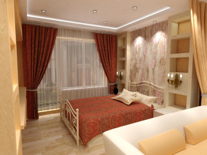 дизайн гостиной-спальни 20 кв м