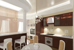 дизайн кухни-гостиной 18 метров