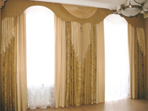 нестандартные шторы для гостиной