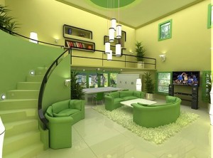 зеленая гостиная