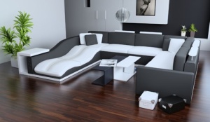 модульный диван в гостиной